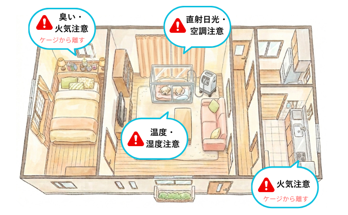 酸素室の置き場所の注意点